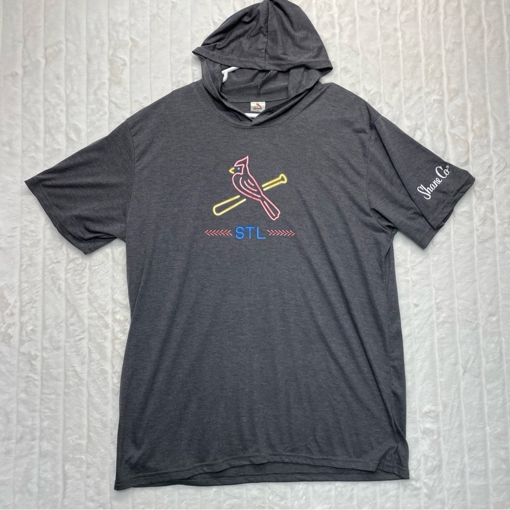 St Louis Cardinals Shane Co Hoodie Shirt Neon Light Graphic Men’s XL